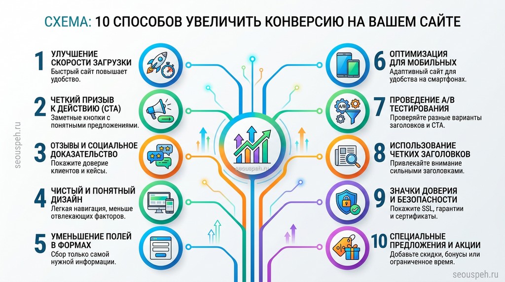 10 способов увеличить конверсию на вашем сайте